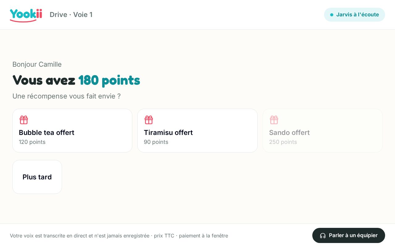 Écran E02 : Points et récompenses