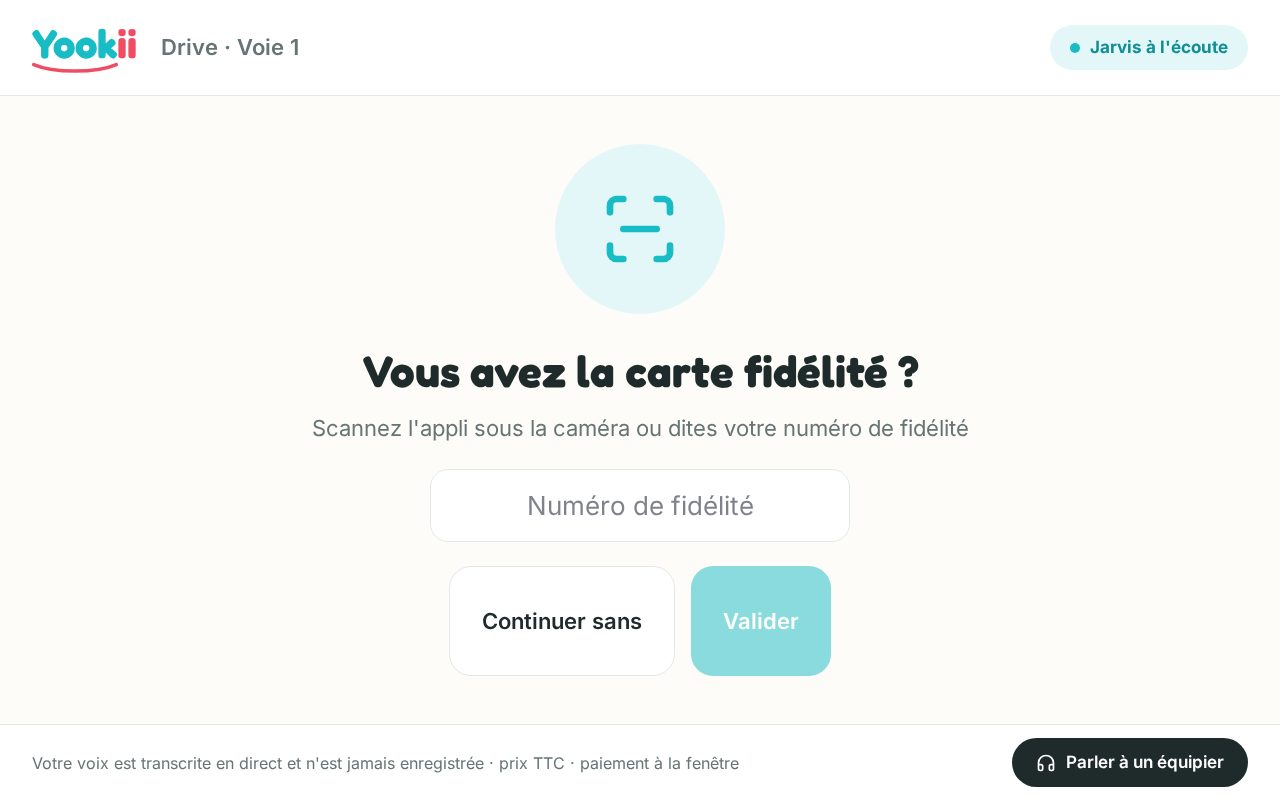 Écran E01 : Fidélité