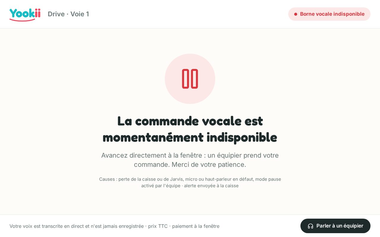 Écran D08 : Indisponible